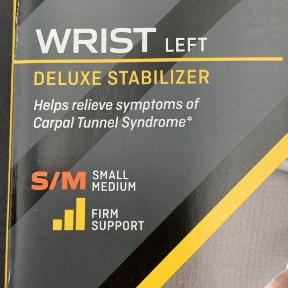 3M Futuro Wrist Brace Deluxe Stabilizer S/M Left Firm Support Compression Gray - Picture 4 of 4